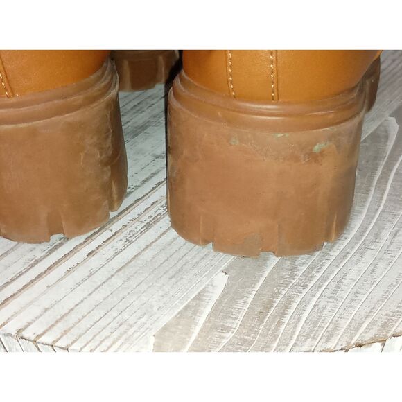 MADDEN GIRL, Tan Tessa Ankle Platform Boots, Woman Size 8.5 - Picture 6 of 8